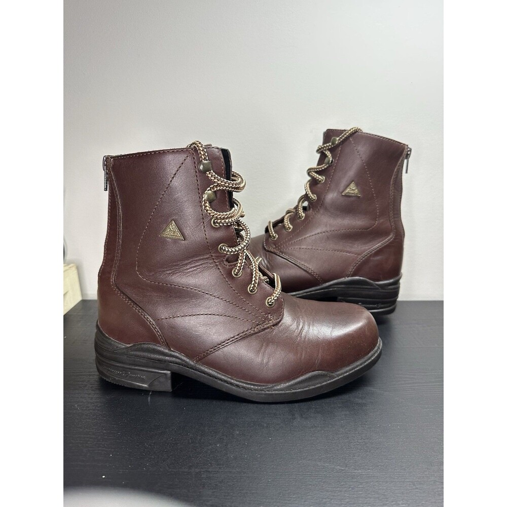 Mountain Horse Riding Boots Women’s US 6 Brown Leather Ankle Back Zip #1375